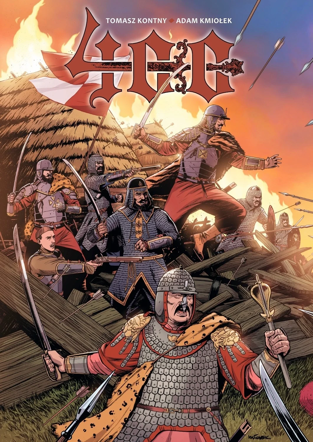 Okładka komiksu 400 — bitwa pod Hodowem