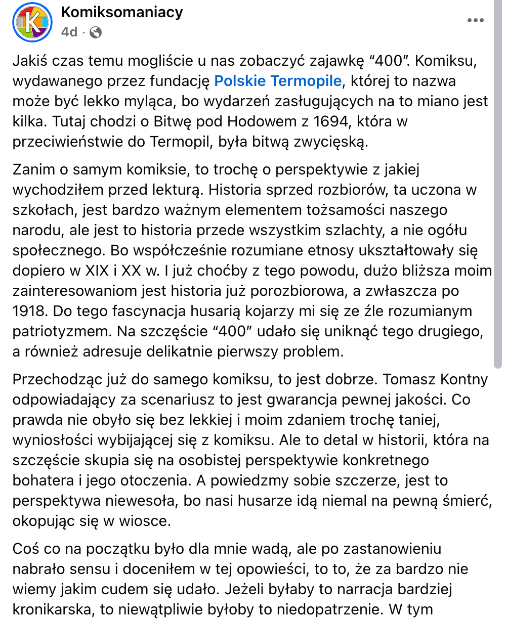 Komiksomaniacy o komiksie